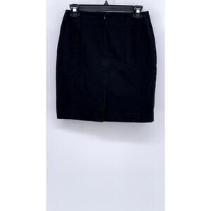 BANANA REPUBLIC Women's Petite Black Solid Straight Mini Skirt SZ 0P